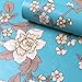 Produktbild REAGONE der Kindergarten Hintergrund dekoratives Material PVC-Handbuch Selbstklebende Wallpaper Wallpaper große Mengen an der Wand, das Blue Peony Blumen - 10 Meter, groß 815932