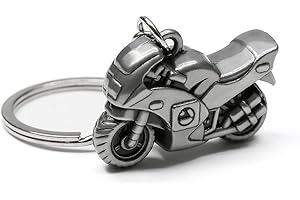 YJS Porte-clés en Acier Inoxydable en Alliage de Zinc Porte-clés en Moto 3D Sportbike (SPK001)