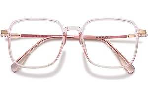 VEVESMUNDO Blaulichtfilter Lesebrille Metall Groß Stylisch Rechteckig Anti Blaulicht Lesehilfen Sehhilfe Brille für Damen Herren