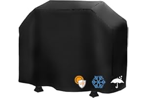 SIBOTER Copertura Barbecue, 210D Oxford da Esterno, Impermeabile Telo con Borsa per la Conservazione, 145×61×117cm