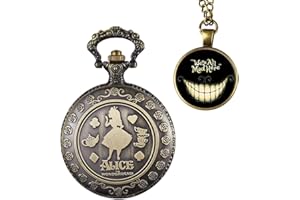Tiong Alice nel paese delle meraviglie orologio da tasca e collana gioielli costume gotico Lolita accessori per ragazze regalo di compleanno di Natale