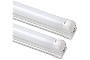 OUBO [2er Pack zum Sparpreis] LED Leuchtstoffröhre komplett 120CM LED Tube T8 Röhre Leuchtstofflampe mit Fassung, 18 Watt, 2150 Lumen, Warmweiß 3000K