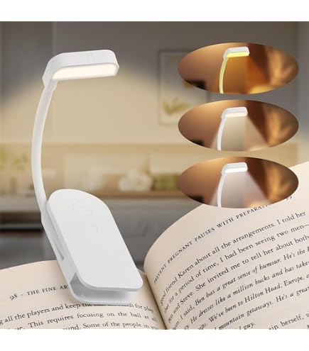 Lampe à Pince Solaire Rechargeable 5V - 3 Températures De Couleur - Col De Cygne Flexible Pour Lecture Au Lit Ou Bureau