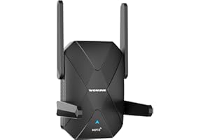 WONLINK Repetidor WiFi 6 Amplificador Señal WiFi, AX1500 Dual Banda 5/2.4Ghz con 4 Antenas, Puerto de Ethernet, WPS, Luz Indicadora de Señal, Extensor WiFi Soporte Modo Repetidor/Router/Ap,Enchufe EU