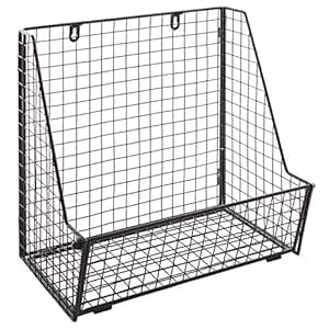 MyGift Modern Metall Draht Wand montiert Handtuch Hängekorb/freistehend