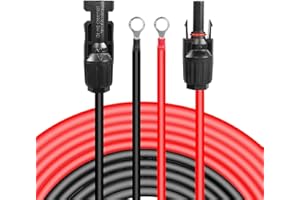 Solarsys® - 5M Cavo di Prolunga Fotovoltaico da DC 10AWG 4,0mm², con Spina e Presa di Corrente Adattatore per Pannello Solare per Generatore Solare, Inverter e Batteria