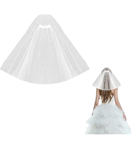 VOILE BLANC COURONNE De Cheveux Mariage Accessoires Pour Enfant EUR 9