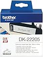 Brother DK-22205 Endlosetiketten (Papier, 62 mm breit, 30,48 m lang, für Brother QL-Etikettendrucker)