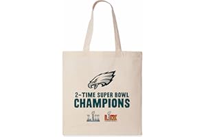 Northwest NFL Philadelphia Eagles 2025 Super Bowl LIX Multi Champ Overtime Canvas-Tragetasche, 35,6 x 38,1 cm