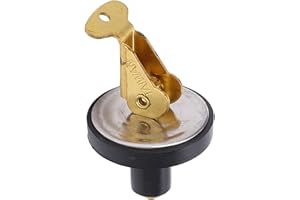 Qiilu Tappo di Scarico per Barche a Torsione Tappo di Scarico a Compressione da 19 Mm Tappo di Scarico in Acciaio Inossidabile da 3/4 di Pollice per Barca Guarnizione in Gomma a(3/8 inch (2974B1))