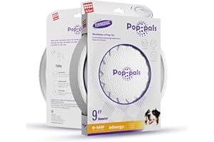 GiGwi frisbee per cani, palla, volantino, anello di lancio, disco, pop-pals, in E-TPU (Infinergy) estremamente elastico e resistente, ideale per il rifugio