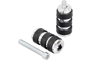 BID4ZE Paire de chevilles universelles en aluminium compatible avec les leviers de vitesse sur Harley Moto Chrome