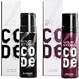 Wild Stone Code Chrome and Iridium No Gas Body Perfume Combo for Men, Pack of 2 (120ml each)