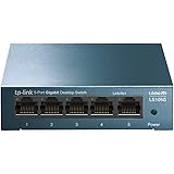 TP-Link Ls105G Switch Ethernet 5 Porte Gigabit, Sdoppiatore Ethernet, Struttura In Metallo, 802.1P/Dscp Qos, Funzionamento Si