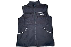 Dualoai Gilet da addestramento per conduttore di Cani Gilet per obbedienza con Coulisse in Vita Giacca da Allenamento Impermeabile Traspirante Anti-morso, m