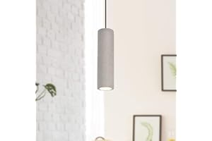 ‎PACO HOME Paco Home Pendelleuchte, GU10, Lampe Für Wohnzimmer Esszimmer Küche, Höhenverstellbar, Farbe: Beton-Stein-Grau, Leuchtmittel: ohne Leuchtmittel
