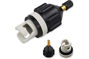 LAMXD Adattatore per pompa SUP per barca gonfiabile, convertitore per pompa ad aria, adattatore valvola multifunzione, connettore di pompaggio per canottaggio gonfiabile, tavola da stand up paddle