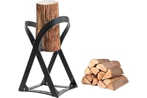 MEMOWS Fendeuse à bois rapide, facile à transporter, cale d'allumage manuelle, en fonte, robuste à la main (E)