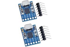 HiLetgo 2pcs CP2102 MICRO USB to UART TTL Convert Module 6Pin Serial Converter Adapter UART STC Replace FT232 for Arduino