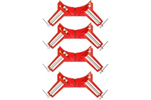 FengZeYing 4sets Corner Clamps for Woodworking, 90 Degree Right Angle Clamp for Wood Welding Jig Picture Photo Frame, Adjustable DIY Hand Carpenter Tool Miter Corner Clamp