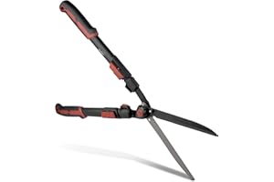 siwitec Teleskop-Heckenschere SG-31 für den Form- oder Rückschnitt von Hecken und Büschen | Gartenschere | Länge: 67,5-80 cm | Klingen aus Kohlenstoffstahl | leichter Kunststoffgriff mit Gummierung