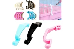 GENÉRICO 20 Stück Türschnalle für Vogelkäfig, Schloss, feste Schnallen, Käfigverbinder, Kunststoff, Käfig, Zubehör für Käfig, Metallkäfig