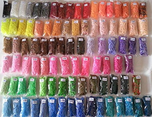 Best Quality Loom Bands 600 Bands / 24 Clips / Hook - C38 Brown Mix