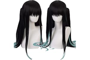 Ani·Lnc Demon Slayer Kimetsu no Yaiba Peluca Tokito Muichiro para hombres y mujeres.