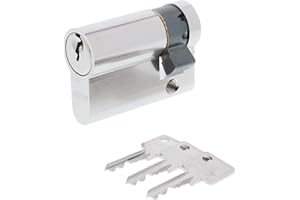 ToniTec Set aus einem Abus Türschloss Schließzylinder C83 + ToniTec Schloss Pflegespray Halbzylinder 10/30 mm