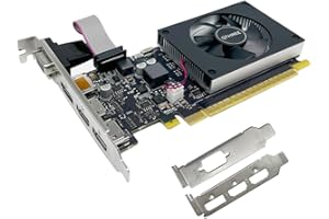 ‎QTHREE QTHREE GT 730 4G D3 Grafikkarte, 2X HDMI, 1x DVI, 1x VGA, Grafikkarten for PC, GPU, für mehrere Monitore, for Win 7, 8, 10, 11, DirectX 11, 12