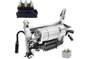 lcyen Air Suspension Compression Pump with Valve Block with Relay with Bracket for Au-di Q7 4LB SUV 2007-2015 4L0698007B 4L0698007C 4L0698007A 7L8616007A 7L8616007C 7L8616007E 7L0698853