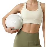 Slim Panda Pilates Ball 23 cm, Anti-explosion Non-Slip PVC Gym Ball, Soft Yoga Balls for Fitness, Balance Training