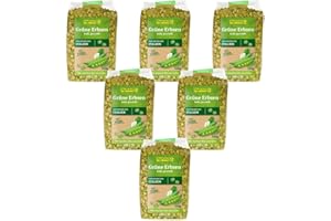 RAPUNZEL NATURKOST Rapunzel - Erbsen grün halb geschält - 0,5 kg - 6er Pack