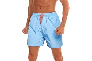 ZOXOZ Mens Swimming Shorts Waterproof Quick Dry Beach Shorts Surfing Shorts with Mesh Lining