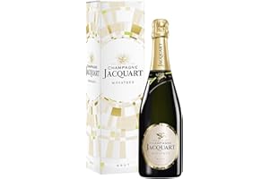 CHAMPAGNE JACQUART – Mosaïque Brut - Bouteille 75 cL en Étui cadeau - Cuvée pour des petites ou grandes célébrations