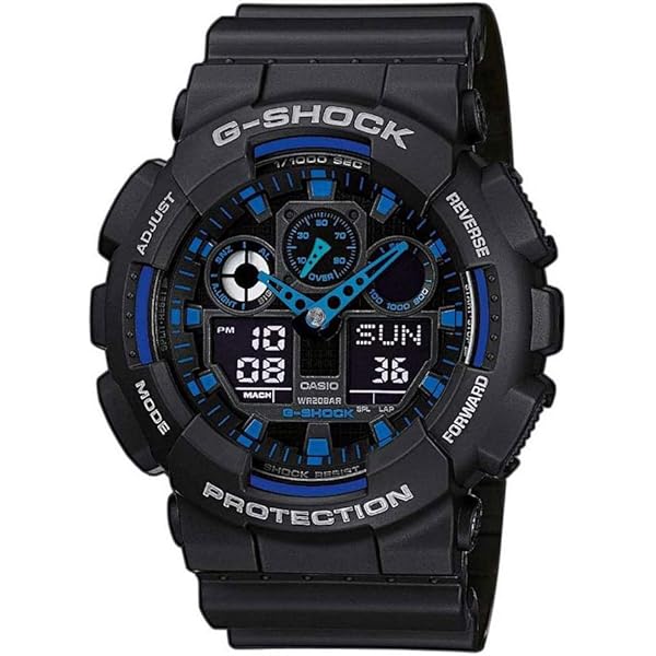 G-Shock Men's Casio Carbon Core Guard Blue Resin Band Watch GA2000