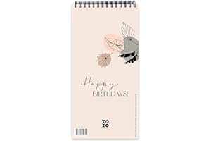 Geburtstagskalender "leaves line art", ohne Jahreszahl: Ein Wandschmuck für Designliebhaber: Der dekorativer Geburstagskalender von XOXO Arte