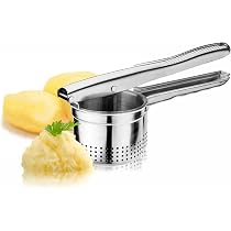 Presse-Purée Manuel Ollimy - Pour Pommes De Terre, Légumes Et Fruits - Plastique Alimentaire Anti-Dérapant