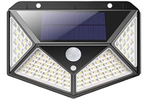 IPOSIBLE TEMPO DI SALDI Faro Esterno Crepuscolare Ad Energia Solare 100 Led Con Sensore Di Movimento