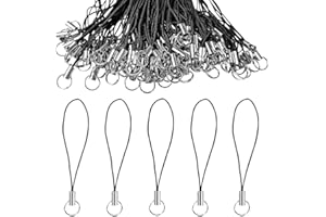 QEQSHQO 50pcs Einfache Handy Lanyard Strap für Schlüssel Schlüsselanhänger Handyanhänger Schlaufen mit Karabiner Telefonring Strap Handy Charm Cord zum Pendents USB Schüsselanhänger