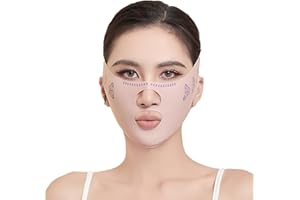 JUNDAJIR Réducteur de double menton - Masque de levage en V - Sangle de menton pour double menton - Ceinture amincissante en forme de V réutilisable - Exerciseur de mâchoire pour femme - Motif papillon deux