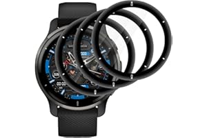Beukei Protector Pantalla para Garmin Venu 2 Plus, 3 Piezas Cristal Protector, [Sin Burbujas][HD Transparente][Antiarañazos][Antihuellas][9H Dureza] Pelicula