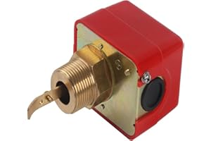 NIIYEN Water Flow Switch, PDT R3/4 Liquid Water Oil Sensor Control Automatic Paddle Type Flow Switch 15A 250V IP54, HFS-20 Target Flow Controller, Controls Flow in Pipes