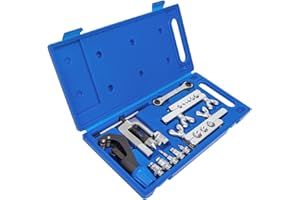 ‎CHERBOWING Cherbowing Bremsleitung Bördelgerät mit Rohrschneider und Ratschenschlüssel 10-TLG. für Kupfer-Kunststoff Aluminium Rohre Kfz-Werkzeugausrüstung