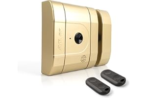 AYR Cerradura electrónica invisible de alta seguridad int_LOCK RF 2. Acabado latón mate.