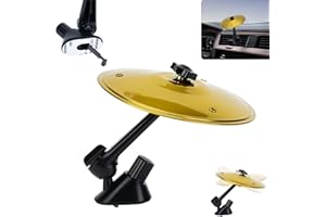 MOBUMEIA Auto Crash Cymbal, Mini Piatto Batteria per Auto Crash Drum Air Vent Cymbal per Gli Amanti della Musica, Installazioni Semplici Adatto a Tutti i Tipi di Veicoli