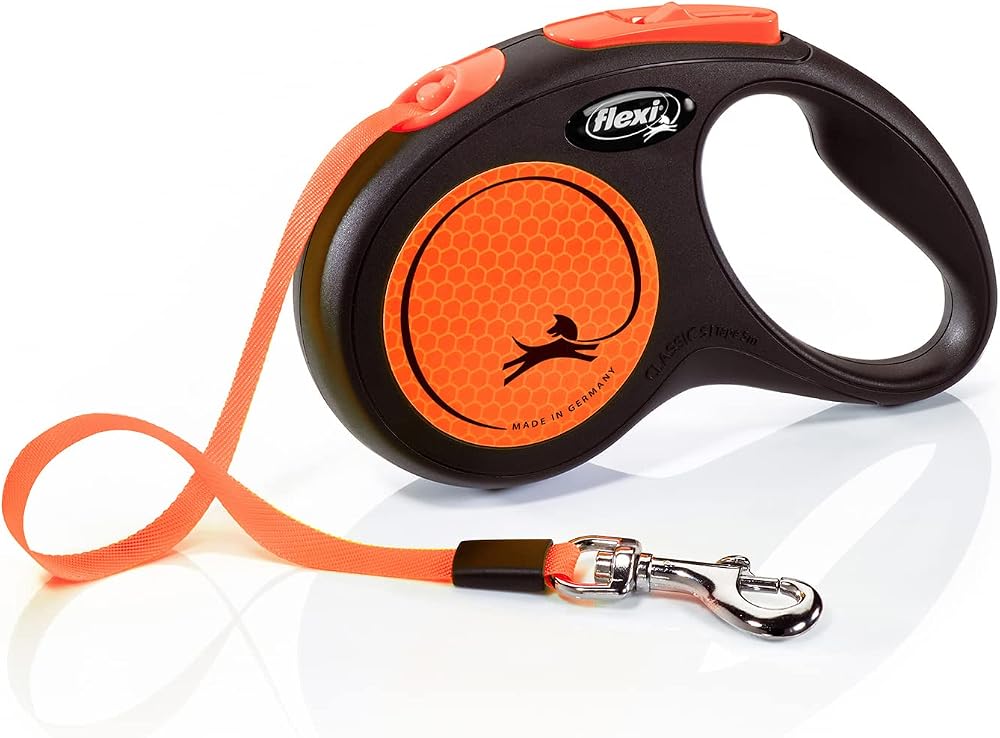 Flexi New Neon S Beden Turuncu 5MT Şerit Tasma