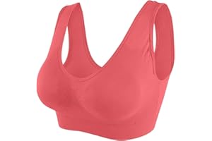 POIUIYQA Sujetador deportivo de Talla Grande para Mujer, Sujetador para Dormir Sin Costuras, Suave Y Cómodo, Cómodo Y Transpirable para deportes Y Yoga