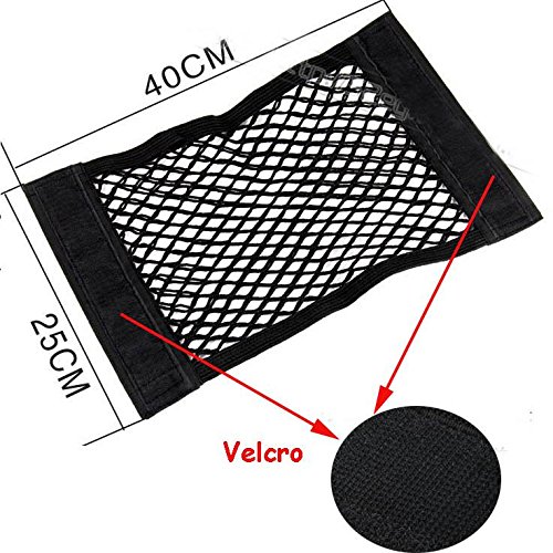 Sedeta Auto Rücksitz Organizer Netz Tasche mit Klebeband - 2
