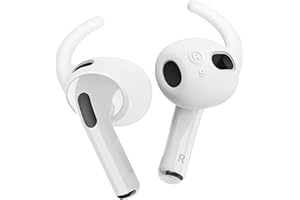 ‎ELAGO elago 4 pary pokrowców na słuchawki AirPods 3 - [dodana torba do przechowywania] wygodne i bezpieczne dopasowanie, ulepszona jakość dźwięku, precyzyjne wycięcie, akcesoria kompatybilne z AirPods 3. generacji (białe)